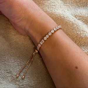 Rose-Gold Tennis Bracelet